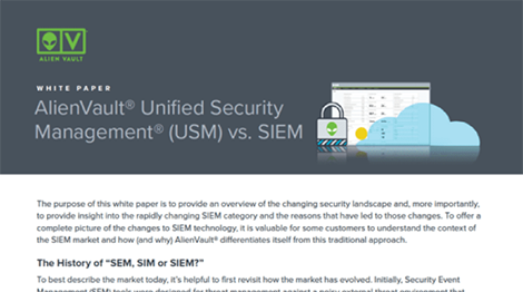 AlienVault® Unified Security Management® (USM)